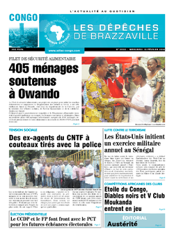 Les Dépêches de Brazzaville : Édition brazzaville du 10 février 2016