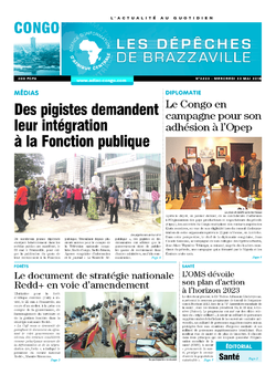 Les Dépêches de Brazzaville : Édition brazzaville du 23 mai 2018