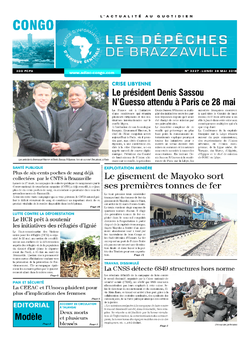 Les Dépêches de Brazzaville : Édition brazzaville du 28 mai 2018