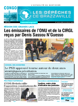 Les Dépêches de Brazzaville : Édition brazzaville du 23 juillet 2018