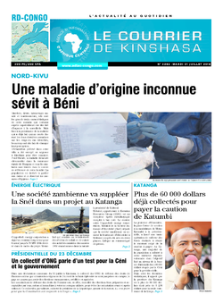 Les Dépêches de Brazzaville : Édition brazzaville du 31 juillet 2018