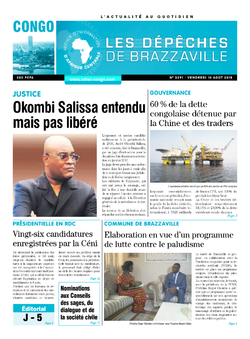Les Dépêches de Brazzaville : Édition brazzaville du 10 août 2018