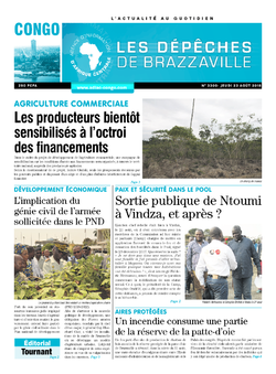 Les Dépêches de Brazzaville : Édition brazzaville du 23 août 2018