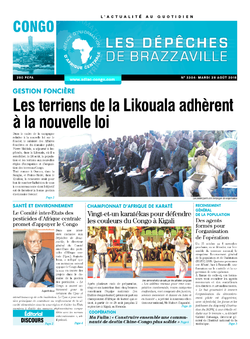 Les Dépêches de Brazzaville : Édition brazzaville du 28 août 2018