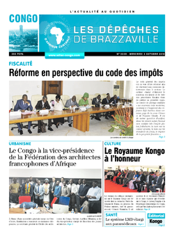 Les Dépêches de Brazzaville : Édition brazzaville du 03 octobre 2018