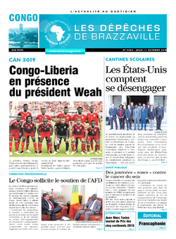 Les Dépêches de Brazzaville : Édition brazzaville du 11 octobre 2018