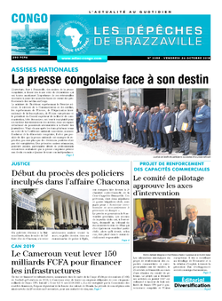 Les Dépêches de Brazzaville : Édition brazzaville du 26 octobre 2018