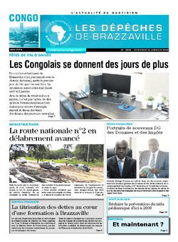 Les Dépêches de Brazzaville : Édition brazzaville du 04 janvier 2019