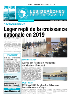 Les Dépêches de Brazzaville : Édition brazzaville du 19 mars 2019