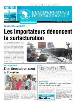 Les Dépêches de Brazzaville : Édition brazzaville du 29 mars 2019