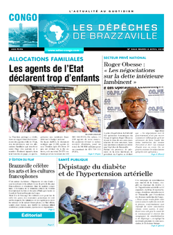 Les Dépêches de Brazzaville : Édition brazzaville du 02 avril 2019