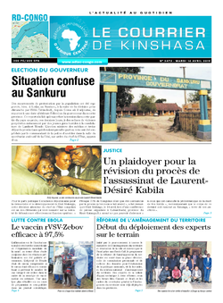 Les Dépêches de Brazzaville : Édition brazzaville du 16 avril 2019