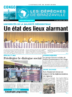 Les Dépêches de Brazzaville : Édition brazzaville du 02 mai 2019