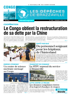 Les Dépêches de Brazzaville : Édition brazzaville du 03 mai 2019