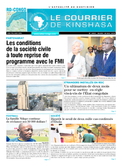Les Dépêches de Brazzaville : Édition brazzaville du 28 mai 2019