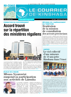 Les Dépêches de Brazzaville : Édition brazzaville du 20 juin 2019