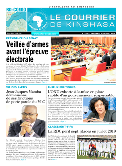 Les Dépêches de Brazzaville : Édition brazzaville du 26 juillet 2019