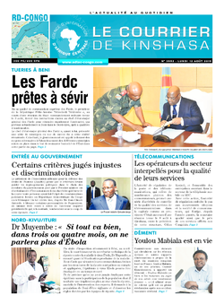 Les Dépêches de Brazzaville : Édition brazzaville du 12 août 2019