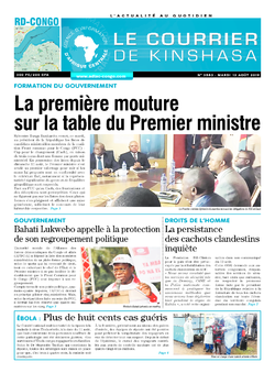 Les Dépêches de Brazzaville : Édition brazzaville du 13 août 2019