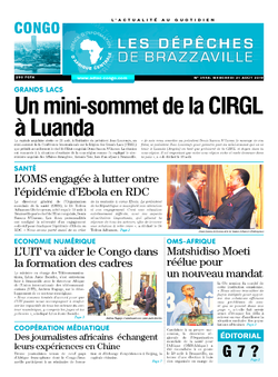 Les Dépêches de Brazzaville : Édition brazzaville du 21 août 2019