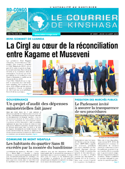 Les Dépêches de Brazzaville : Édition brazzaville du 22 août 2019