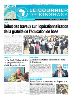 Les Dépêches de Brazzaville : Édition brazzaville du 23 août 2019