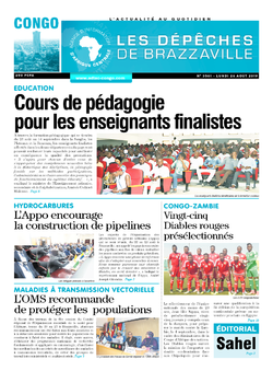 Les Dépêches de Brazzaville : Édition brazzaville du 26 août 2019