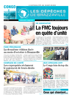 Les Dépêches de Brazzaville : Édition brazzaville du 28 août 2019