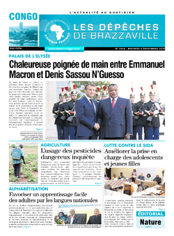 Les Dépêches de Brazzaville : Édition brazzaville du 04 septembre 2019