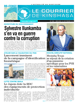 Les Dépêches de Brazzaville : Édition brazzaville du 04 septembre 2019