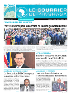 Les Dépêches de Brazzaville : Édition brazzaville du 16 septembre 2019