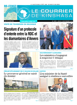 Les Dépêches de Brazzaville : Édition brazzaville du 19 septembre 2019