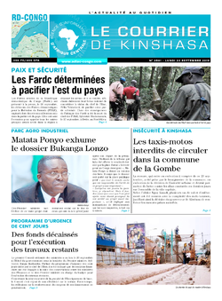 Les Dépêches de Brazzaville : Édition brazzaville du 23 septembre 2019