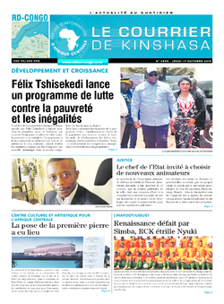 Les Dépêches de Brazzaville : Édition brazzaville du 17 octobre 2019