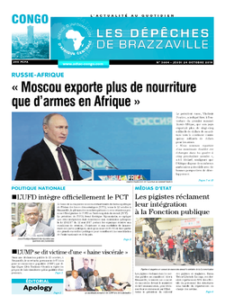 Les Dépêches de Brazzaville : Édition brazzaville du 24 octobre 2019