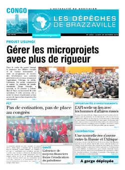 Les Dépêches de Brazzaville : Édition brazzaville du 28 octobre 2019