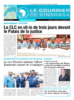 Les Dépêches de Brazzaville : Édition brazzaville du 06 décembre 2019