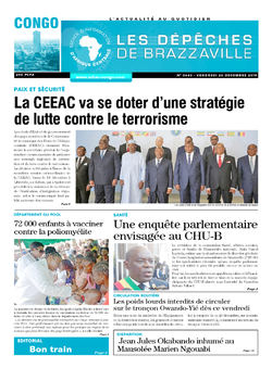 Les Dépêches de Brazzaville : Édition brazzaville du 20 décembre 2019