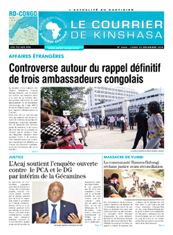Les Dépêches de Brazzaville : Édition brazzaville du 23 décembre 2019