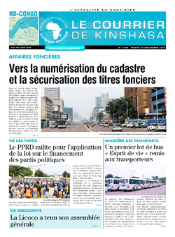 Les Dépêches de Brazzaville : Édition brazzaville du 24 décembre 2019