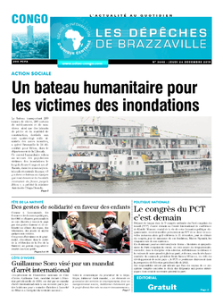 Les Dépêches de Brazzaville : Édition brazzaville du 26 décembre 2019