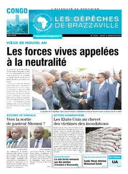 Les Dépêches de Brazzaville : Édition brazzaville du 09 janvier 2020