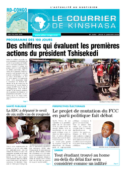 Les Dépêches de Brazzaville : Édition brazzaville du 09 janvier 2020