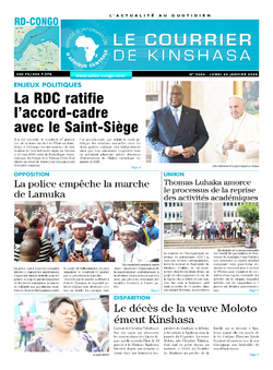 Les Dépêches de Brazzaville : Édition brazzaville du 20 janvier 2020