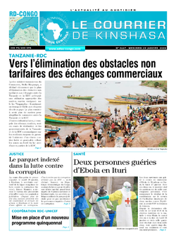 Les Dépêches de Brazzaville : Édition brazzaville du 29 janvier 2020