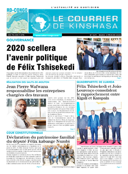 Les Dépêches de Brazzaville : Édition brazzaville du 04 février 2020