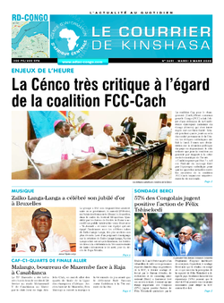 Les Dépêches de Brazzaville : Édition brazzaville du 03 mars 2020