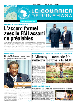 Les Dépêches de Brazzaville : Édition brazzaville du 05 mars 2020