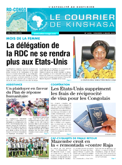 Les Dépêches de Brazzaville : Édition brazzaville du 06 mars 2020