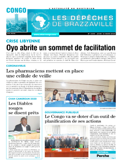 Les Dépêches de Brazzaville : Édition brazzaville du 12 mars 2020